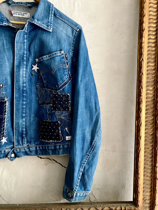 upcycled Levis denim jacket