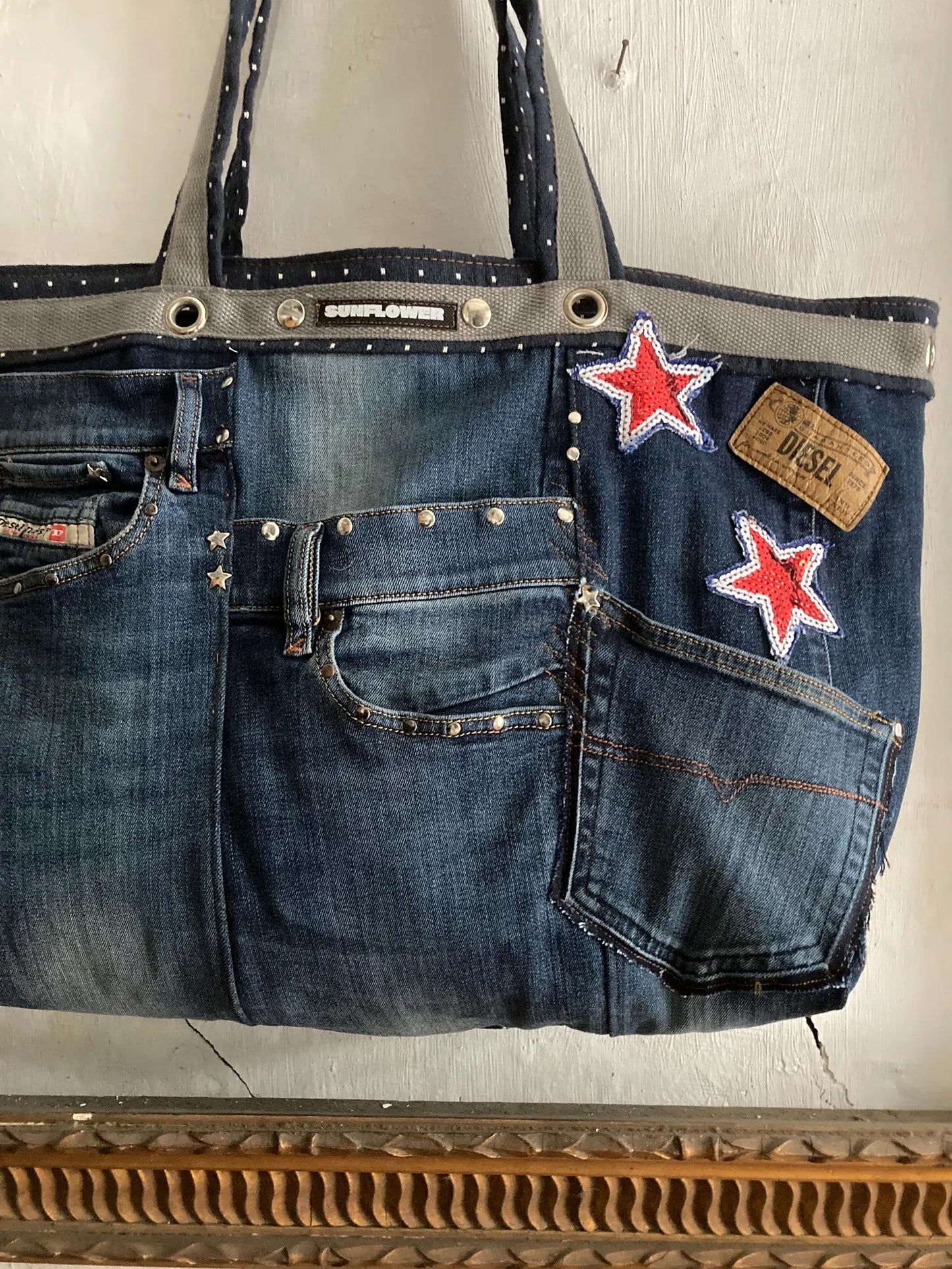 UPCYCLING DIESEL DENIM TOTE BAG