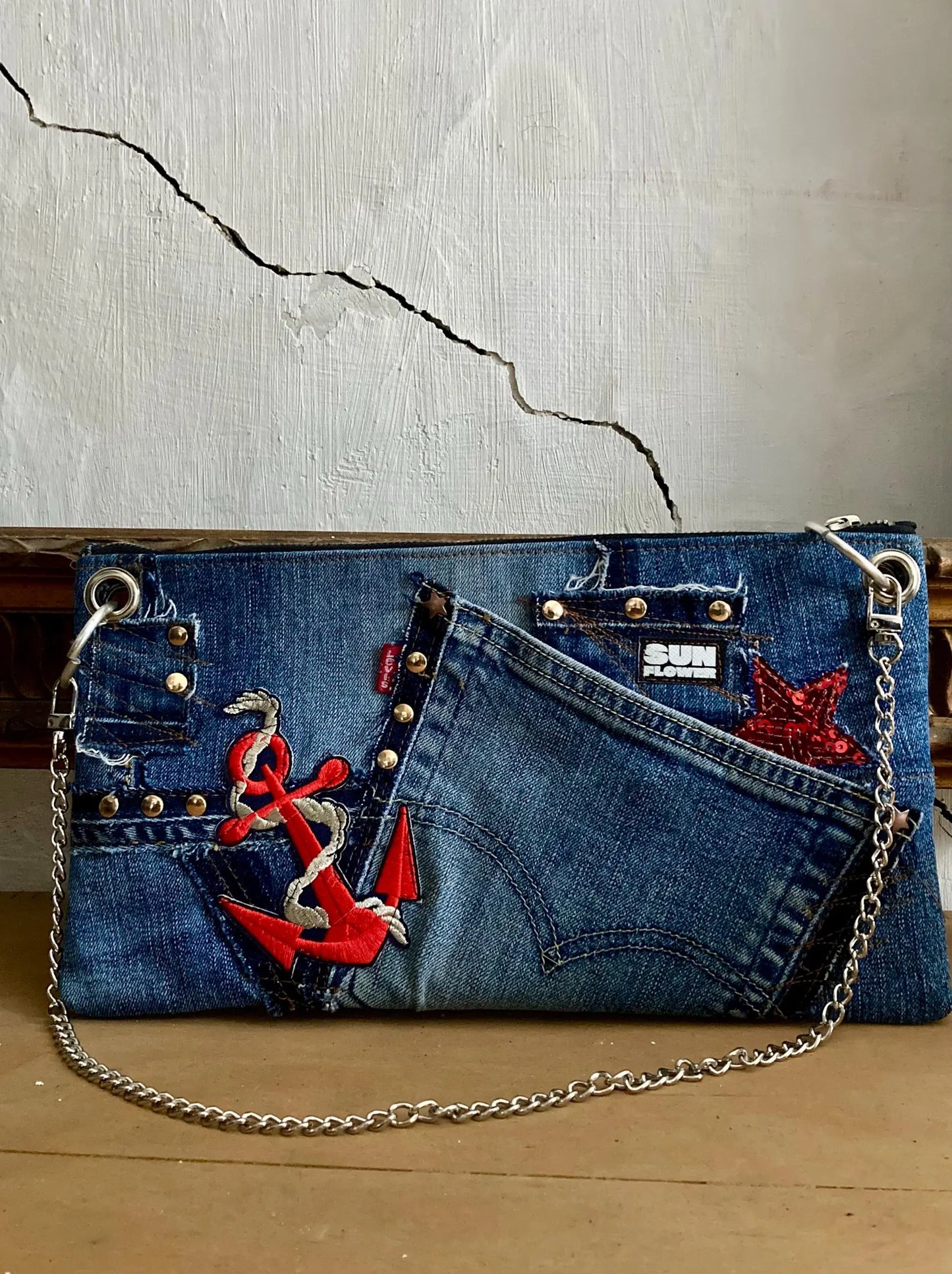 UPCYCLING LEVIS DENIM SMALL SHOULDER BAG