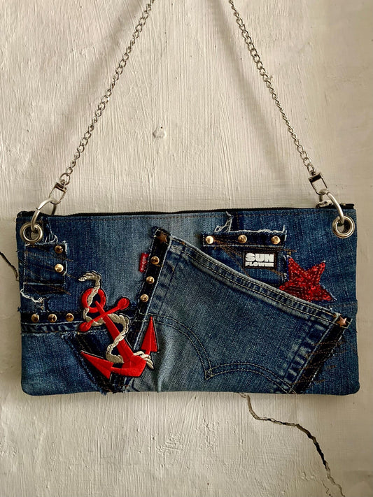 UPCYCLING LEVIS DENIM SMALL SHOULDER BAG