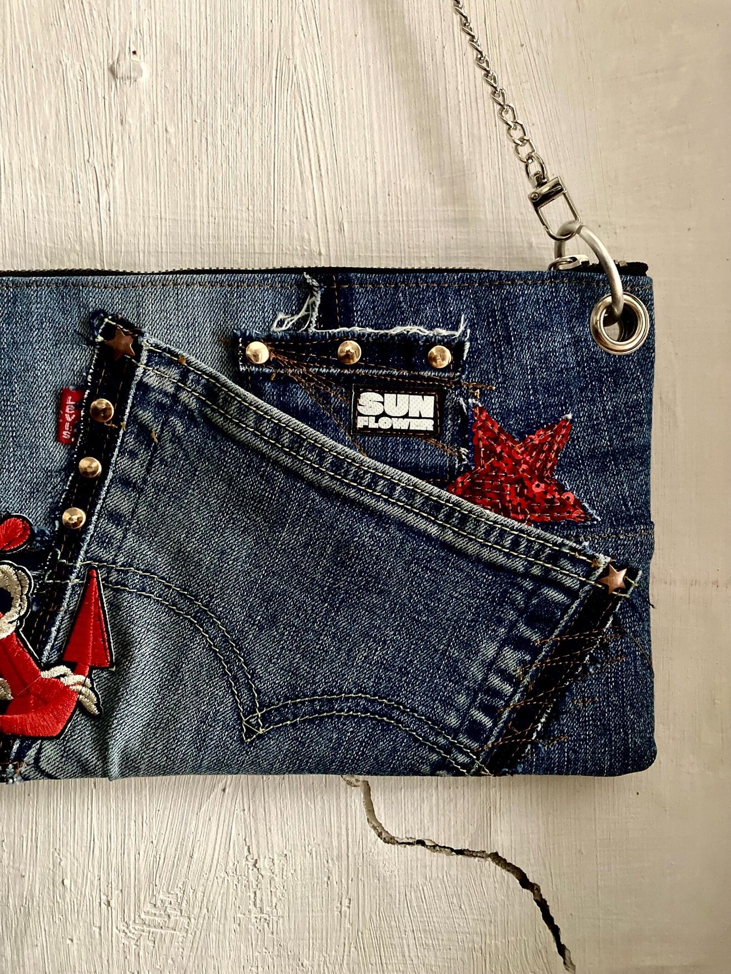 UPCYCLING LEVIS DENIM SMALL SHOULDER BAG
