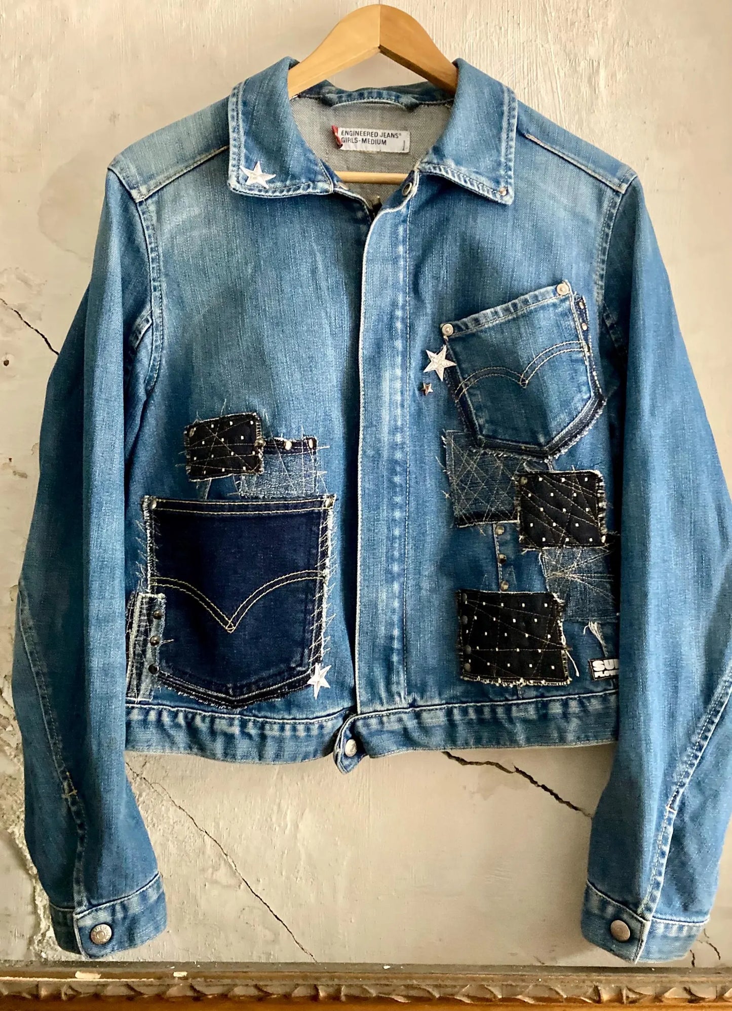 upcycled Levis denim jacket