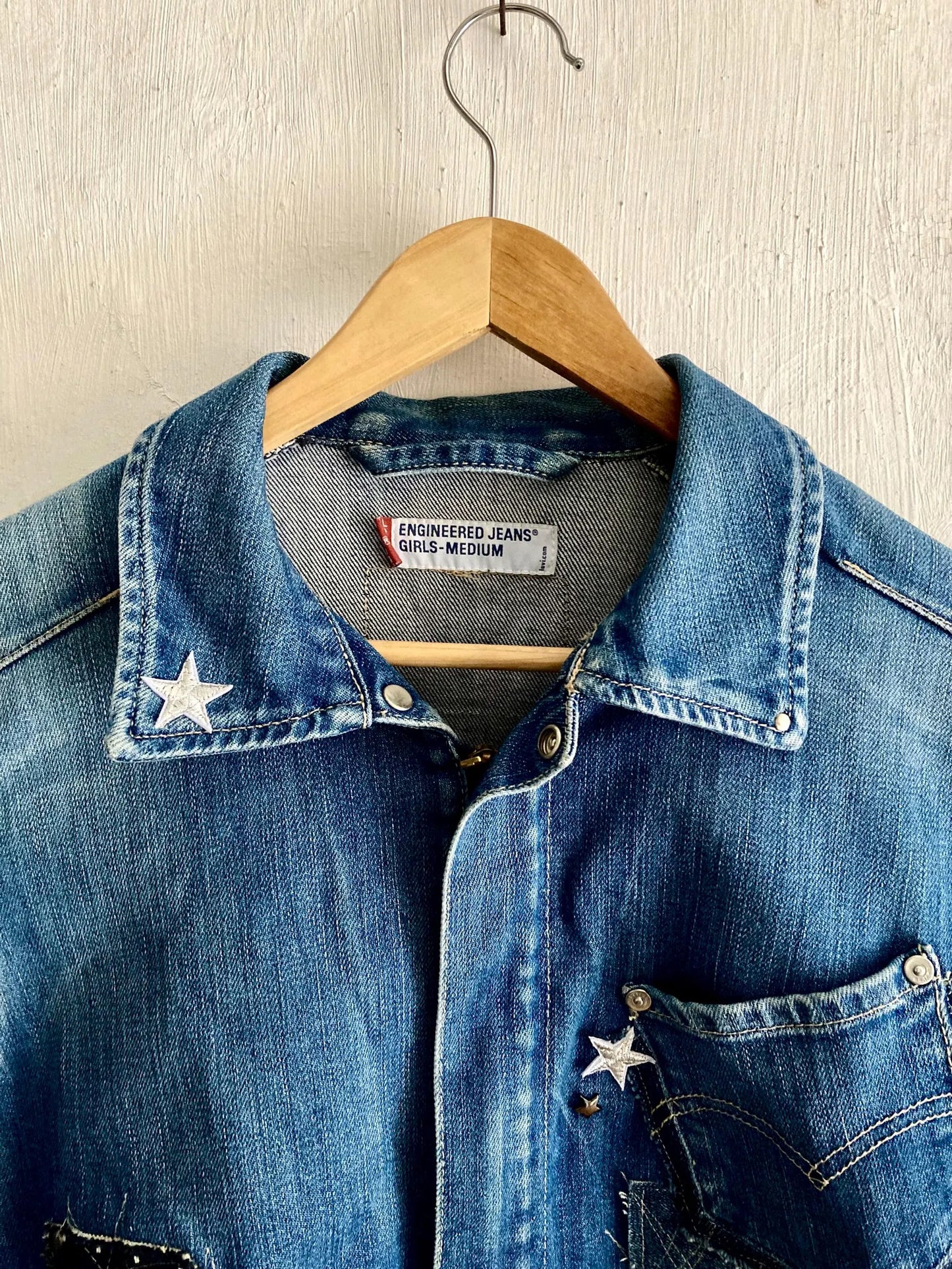 upcycled Levis denim jacket