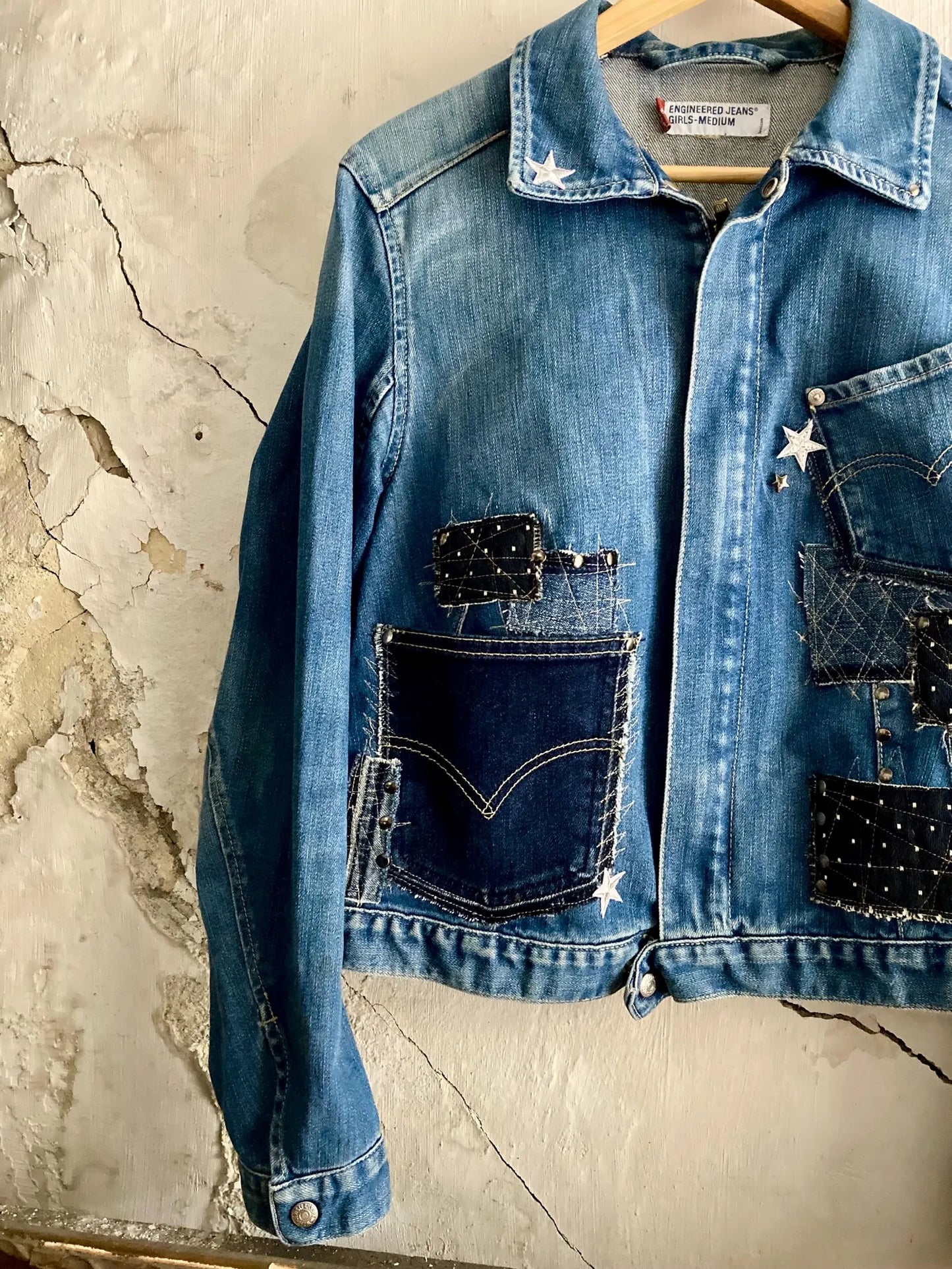 upcycled Levis denim jacket