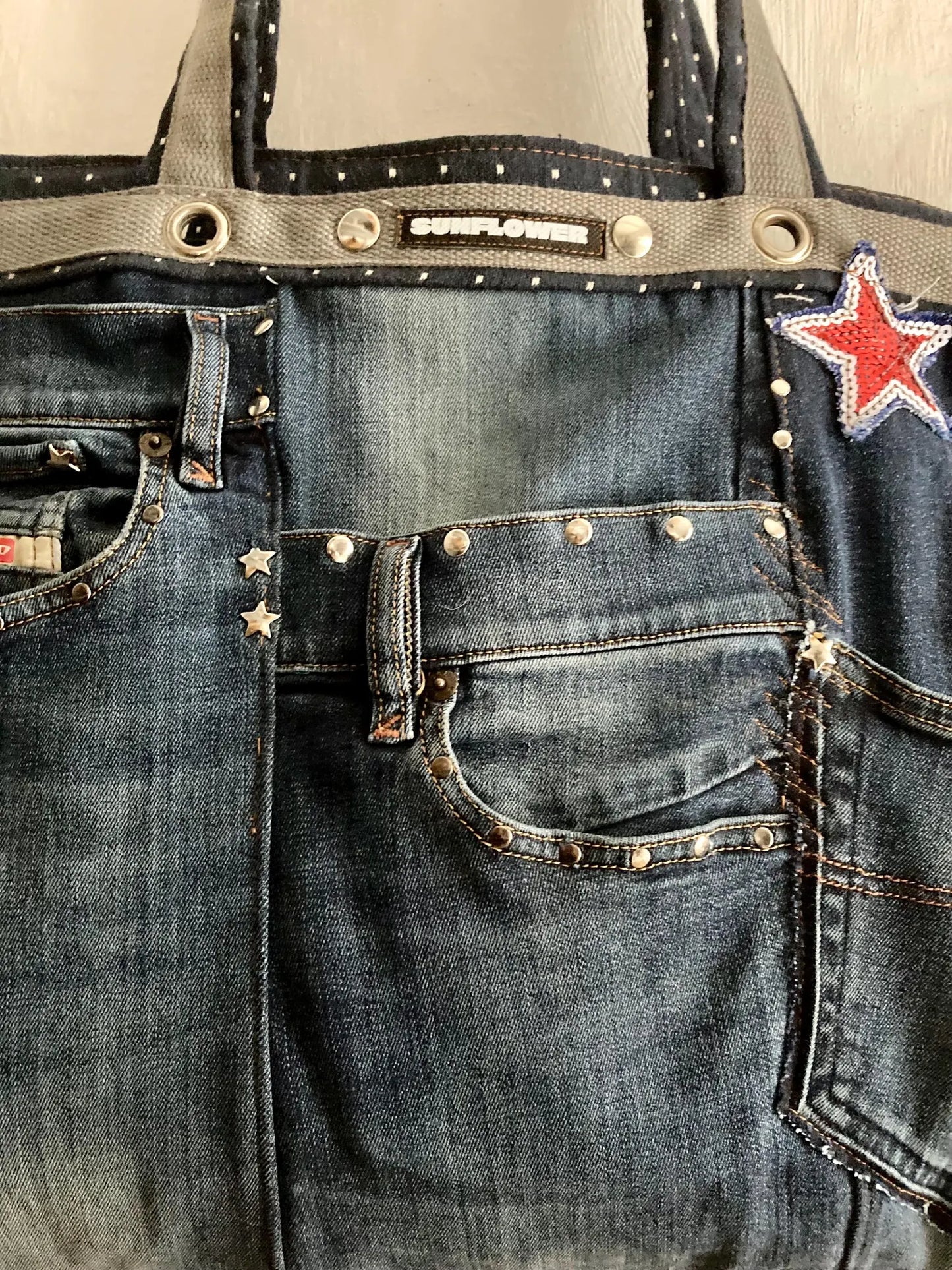 UPCYCLING DIESEL DENIM TOTE BAG