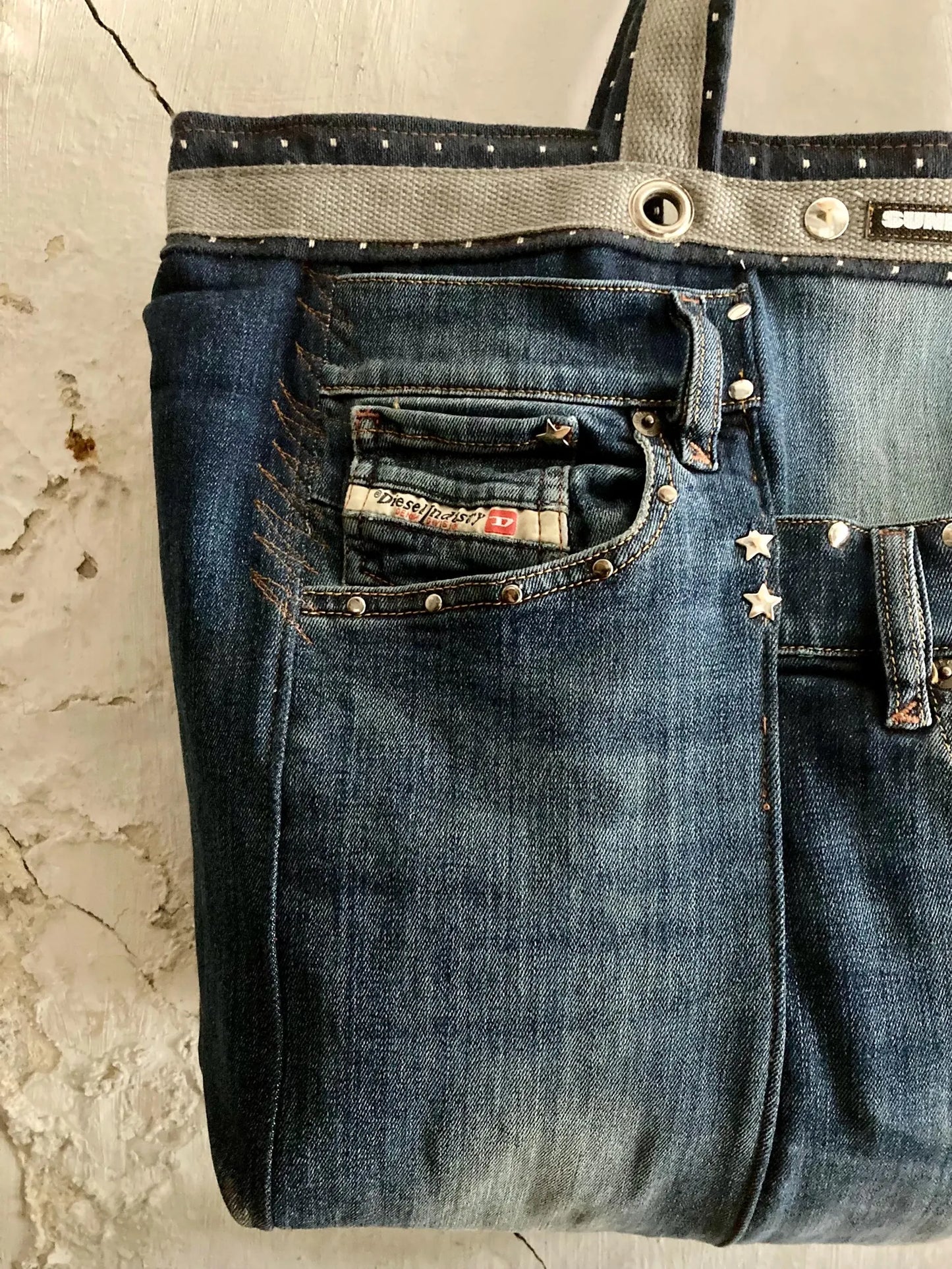 UPCYCLING DIESEL DENIM TOTE BAG